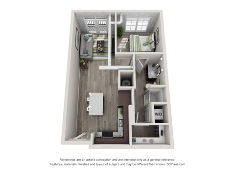 1233 N EDDY STREET SUITE 106 Studio Apartment for Rent - Photo Gallery 7